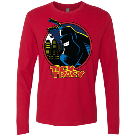 T-Shirts Red / Small Tick Tracy Men's Premium Long Sleeve