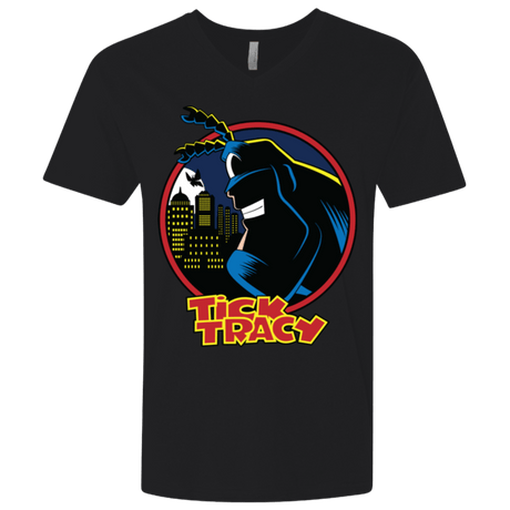 T-Shirts Black / X-Small Tick Tracy Men's Premium V-Neck
