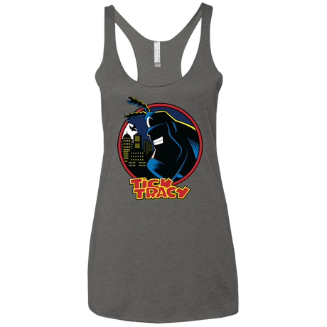 T-Shirts Premium Heather / X-Small Tick Tracy Women's Triblend Racerback Tank