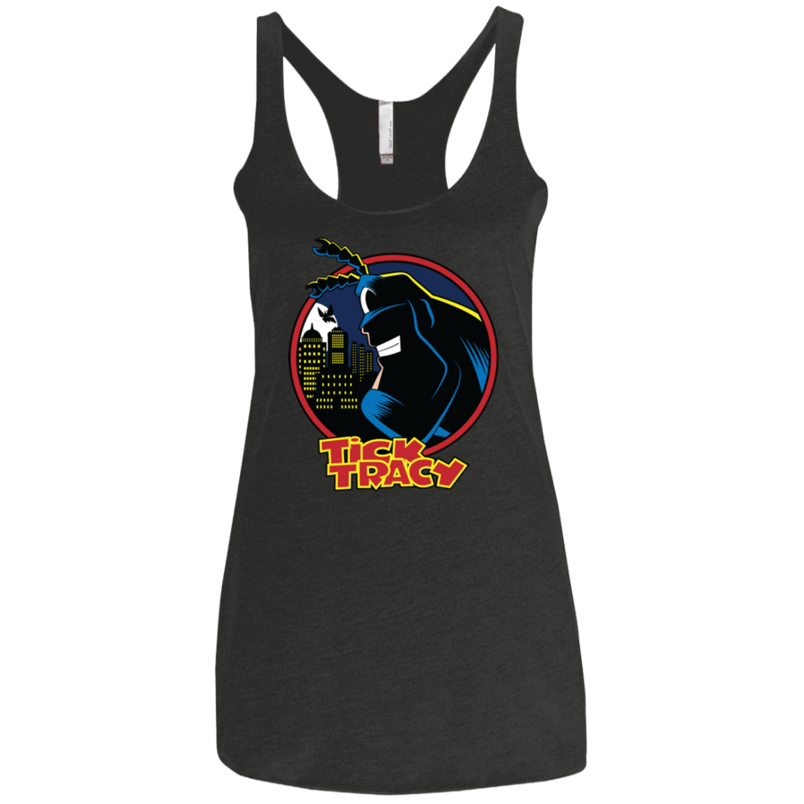 T-Shirts Vintage Black / X-Small Tick Tracy Women's Triblend Racerback Tank