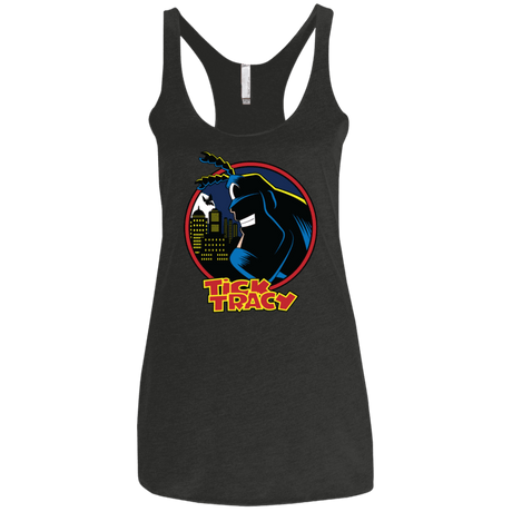 T-Shirts Vintage Black / X-Small Tick Tracy Women's Triblend Racerback Tank
