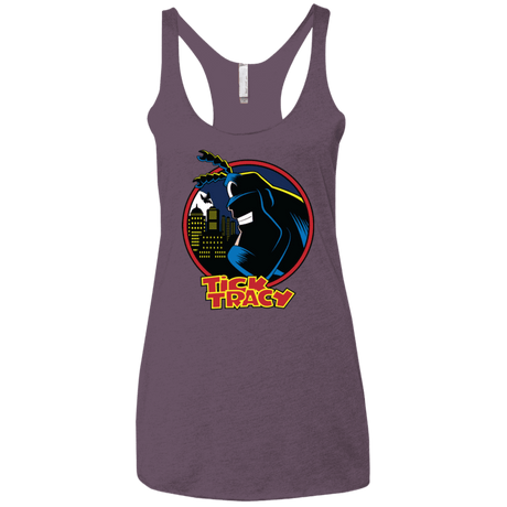 T-Shirts Vintage Purple / X-Small Tick Tracy Women's Triblend Racerback Tank