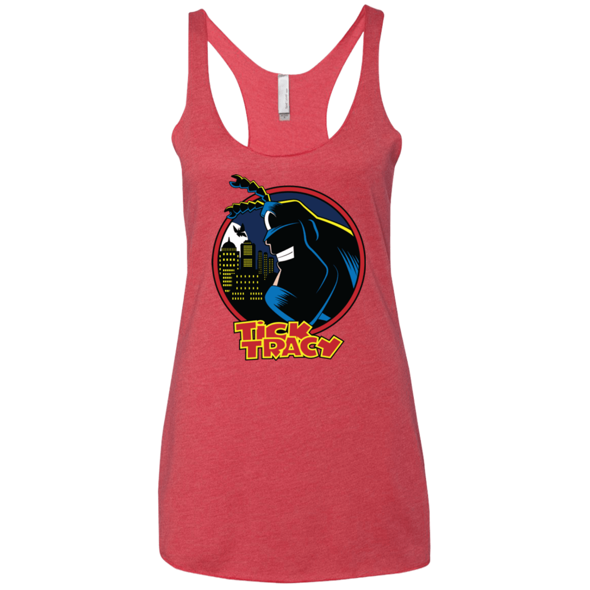 T-Shirts Vintage Red / X-Small Tick Tracy Women's Triblend Racerback Tank