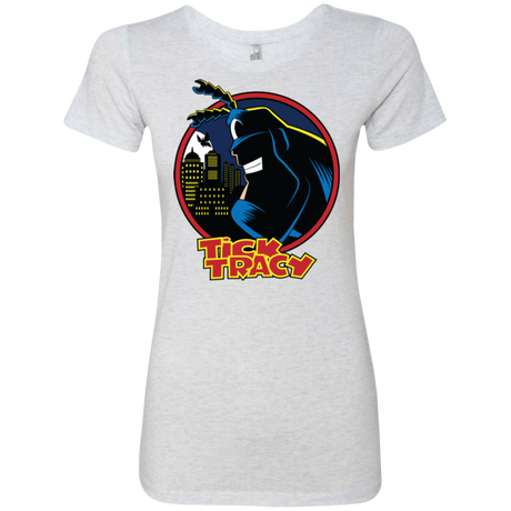 T-Shirts Heather White / Small Tick Tracy Women's Triblend T-Shirt