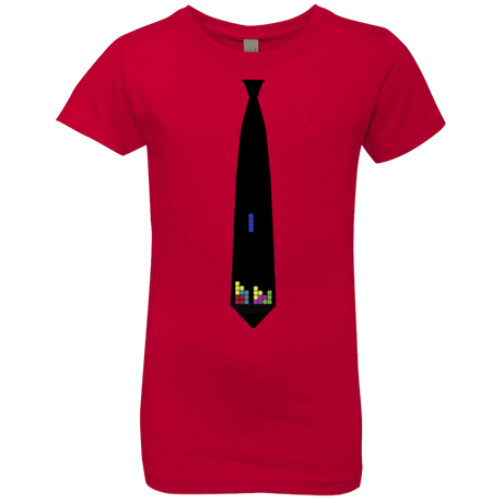 T-Shirts Red / YXS Tie tris Girls Premium T-Shirt