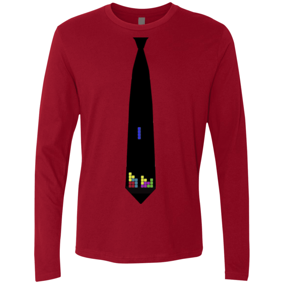 T-Shirts Cardinal / Small Tie tris Men's Premium Long Sleeve