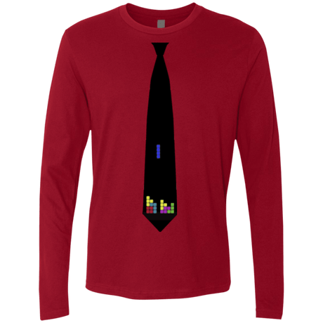 T-Shirts Cardinal / Small Tie tris Men's Premium Long Sleeve