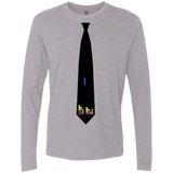 T-Shirts Heather Grey / Small Tie tris Men's Premium Long Sleeve