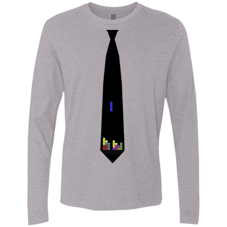 T-Shirts Heather Grey / Small Tie tris Men's Premium Long Sleeve