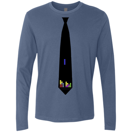 T-Shirts Indigo / Small Tie tris Men's Premium Long Sleeve