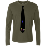 T-Shirts Military Green / Small Tie tris Men's Premium Long Sleeve