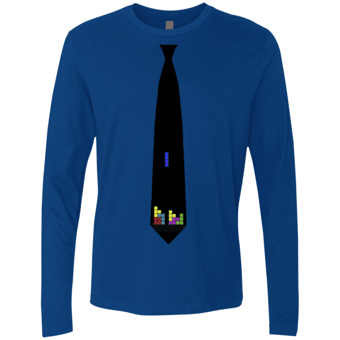 T-Shirts Royal / Small Tie tris Men's Premium Long Sleeve