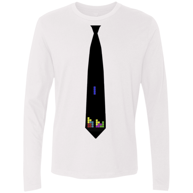 T-Shirts White / Small Tie tris Men's Premium Long Sleeve