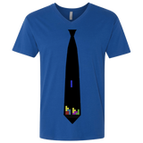 T-Shirts Royal / X-Small Tie tris Men's Premium V-Neck