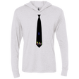 T-Shirts Heather White / X-Small Tie tris Triblend Long Sleeve Hoodie Tee