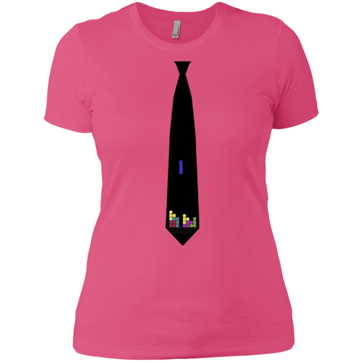 T-Shirts Hot Pink / X-Small Tie tris Women's Premium T-Shirt