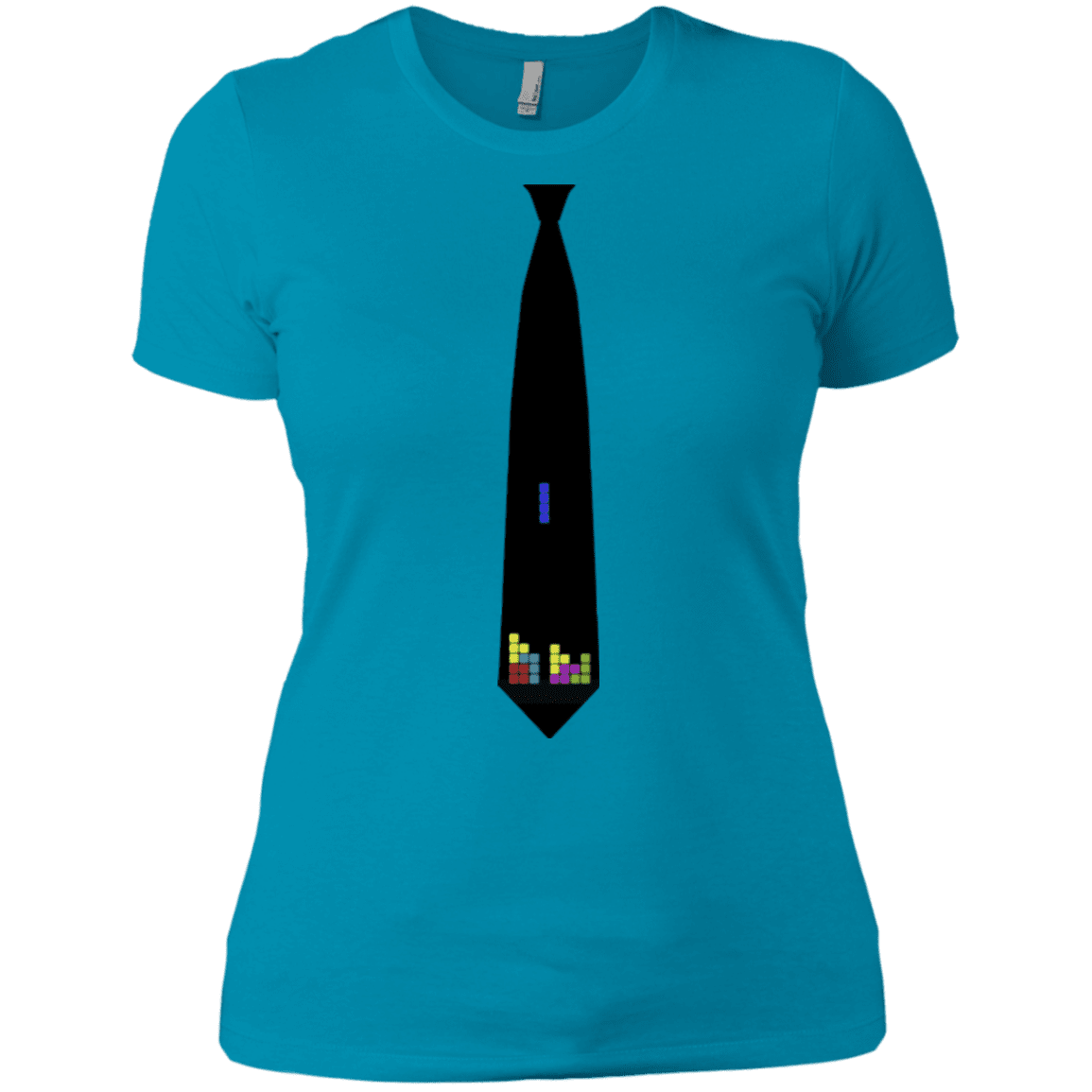 T-Shirts Turquoise / X-Small Tie tris Women's Premium T-Shirt