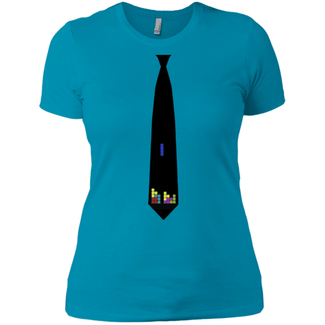T-Shirts Turquoise / X-Small Tie tris Women's Premium T-Shirt