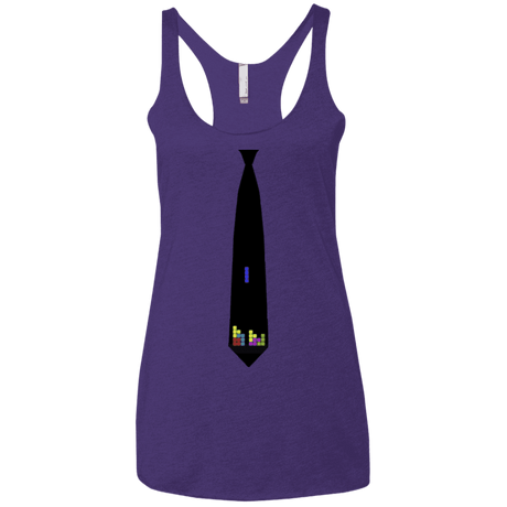T-Shirts Purple / X-Small Tie tris Women's Triblend Racerback Tank