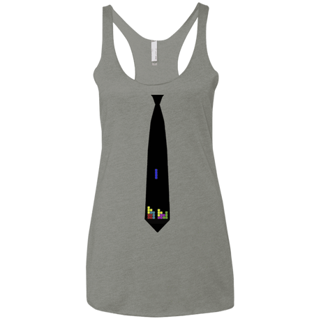 T-Shirts Venetian Grey / X-Small Tie tris Women's Triblend Racerback Tank
