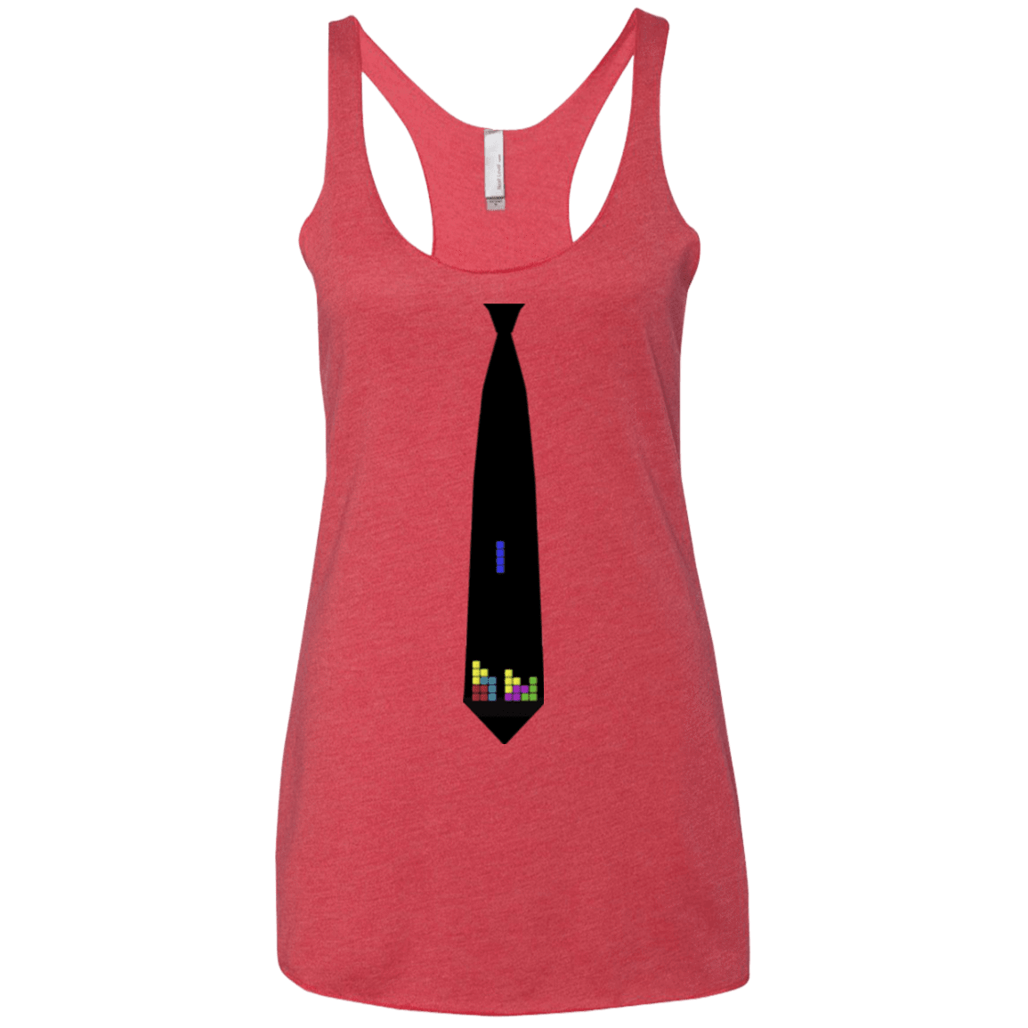 T-Shirts Vintage Red / X-Small Tie tris Women's Triblend Racerback Tank