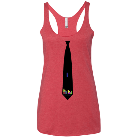T-Shirts Vintage Red / X-Small Tie tris Women's Triblend Racerback Tank