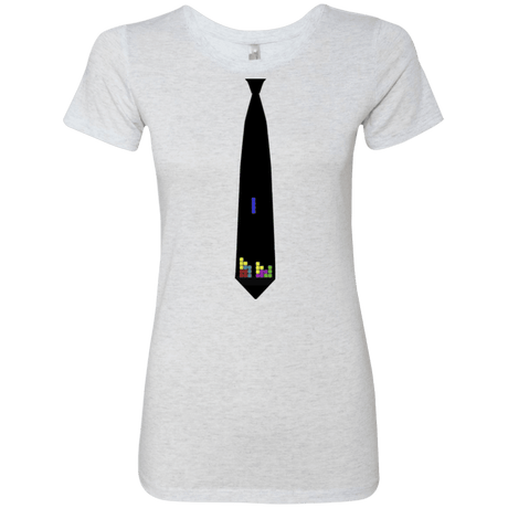 T-Shirts Heather White / Small Tie tris Women's Triblend T-Shirt