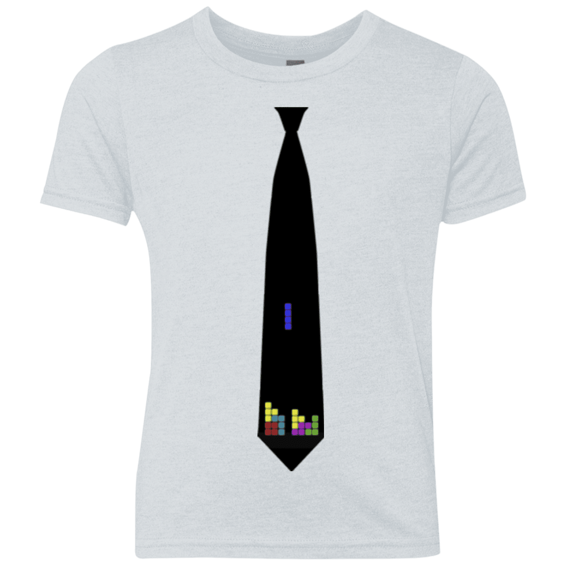 T-Shirts Heather White / YXS Tie tris Youth Triblend T-Shirt