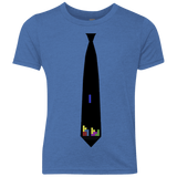 T-Shirts Vintage Royal / YXS Tie tris Youth Triblend T-Shirt