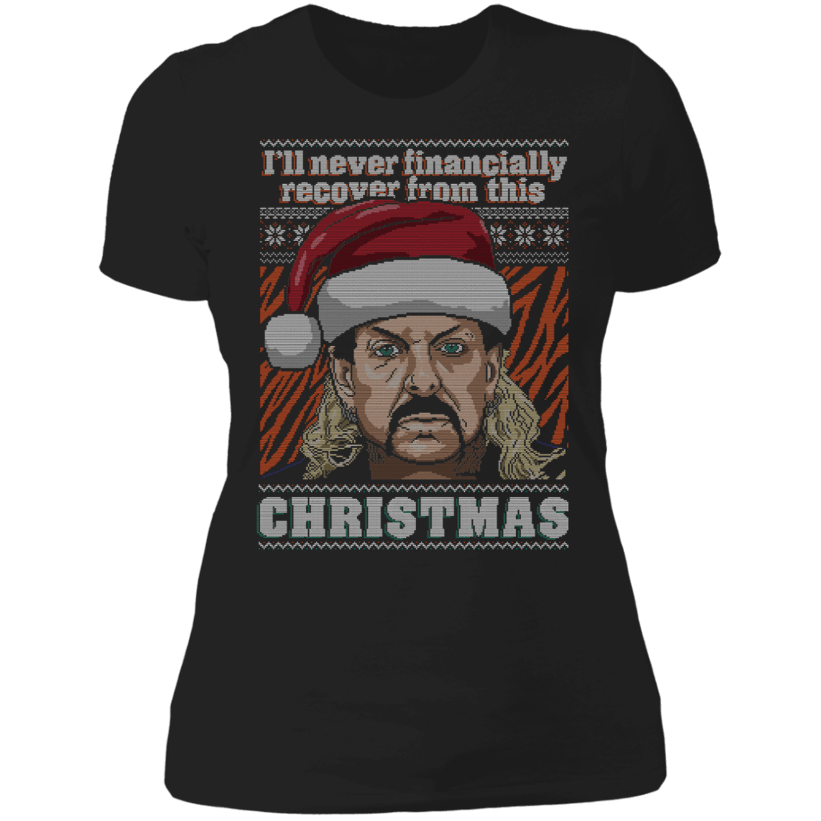 T-Shirts Black / X-Small Tiger King Ugly Sweater Women's Premium T-Shirt