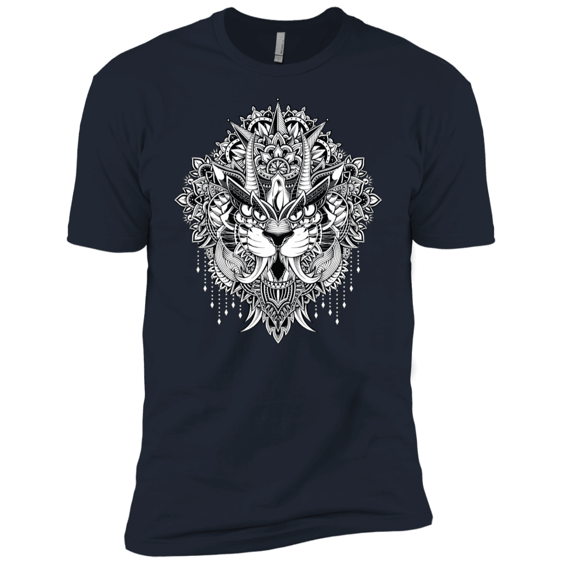 T-Shirts Midnight Navy / YXS Tiger Mandala Boys Premium T-Shirt