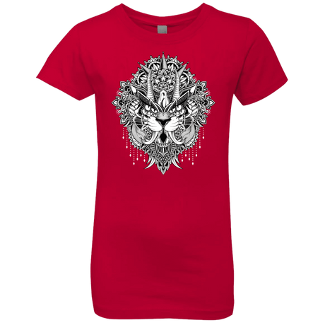 T-Shirts Red / YXS Tiger Mandala Girls Premium T-Shirt