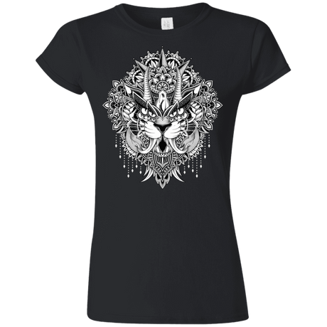 T-Shirts Black / S Tiger Mandala Junior Slimmer-Fit T-Shirt
