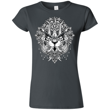 T-Shirts Charcoal / S Tiger Mandala Junior Slimmer-Fit T-Shirt