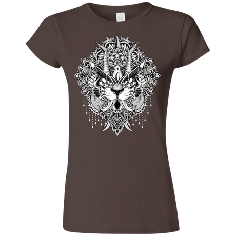 T-Shirts Dark Chocolate / S Tiger Mandala Junior Slimmer-Fit T-Shirt