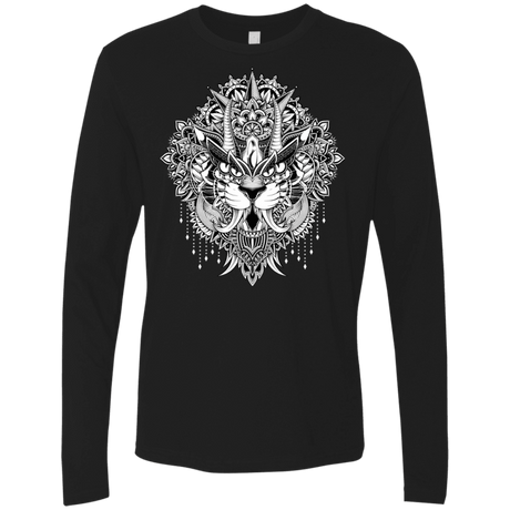 T-Shirts Black / S Tiger Mandala Men's Premium Long Sleeve