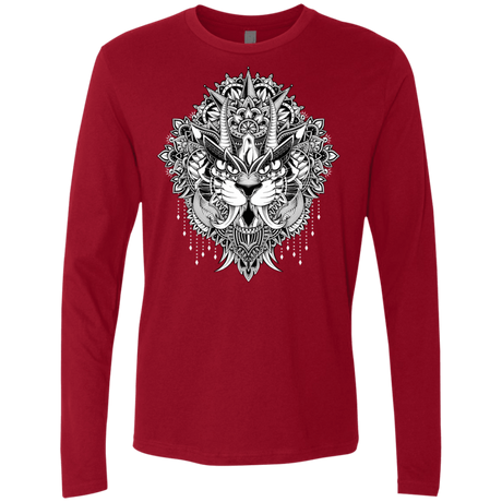 T-Shirts Cardinal / S Tiger Mandala Men's Premium Long Sleeve