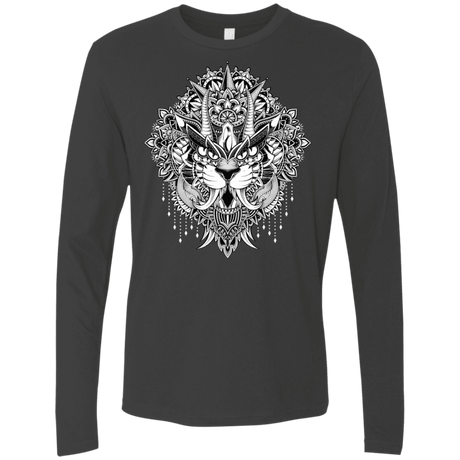 T-Shirts Heavy Metal / S Tiger Mandala Men's Premium Long Sleeve