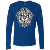 T-Shirts Royal / S Tiger Mandala Men's Premium Long Sleeve