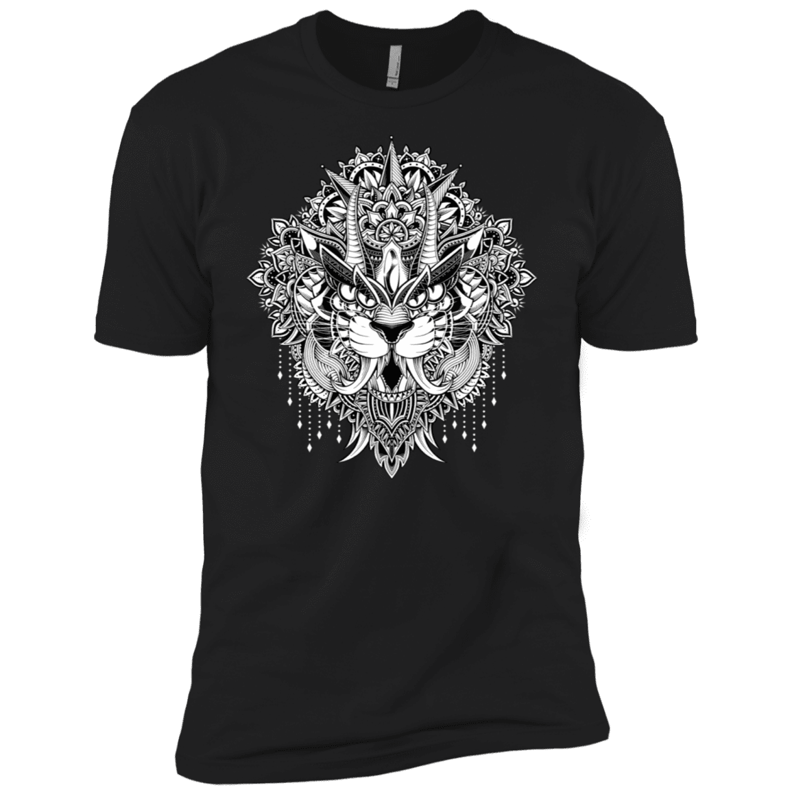 T-Shirts Black / X-Small Tiger Mandala Men's Premium T-Shirt
