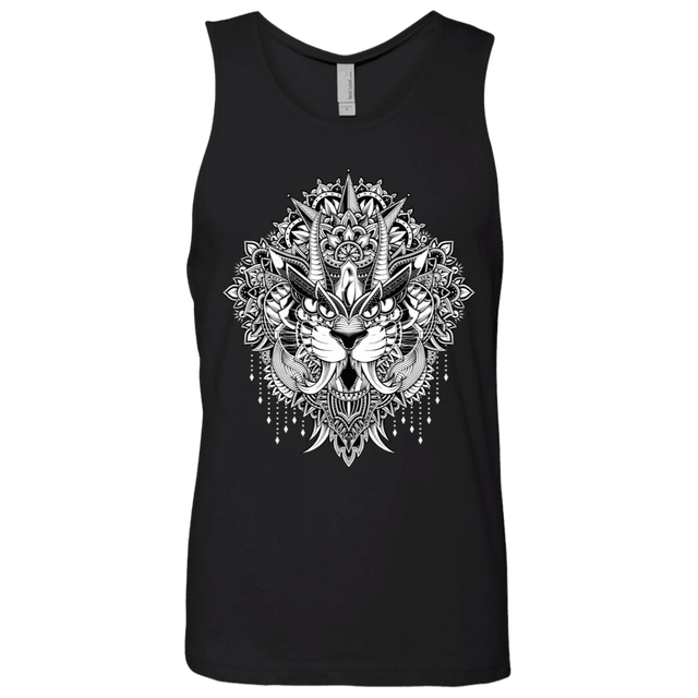 T-Shirts Black / S Tiger Mandala Men's Premium Tank Top