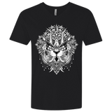 T-Shirts Black / X-Small Tiger Mandala Men's Premium V-Neck