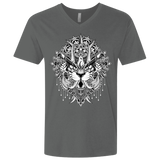 T-Shirts Heavy Metal / X-Small Tiger Mandala Men's Premium V-Neck