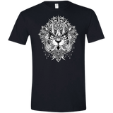 T-Shirts Black / X-Small Tiger Mandala Men's Semi-Fitted Softstyle