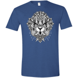 T-Shirts Heather Royal / X-Small Tiger Mandala Men's Semi-Fitted Softstyle