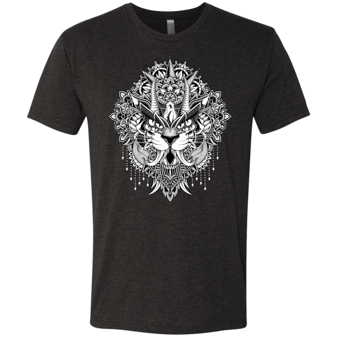 T-Shirts Vintage Black / S Tiger Mandala Men's Triblend T-Shirt