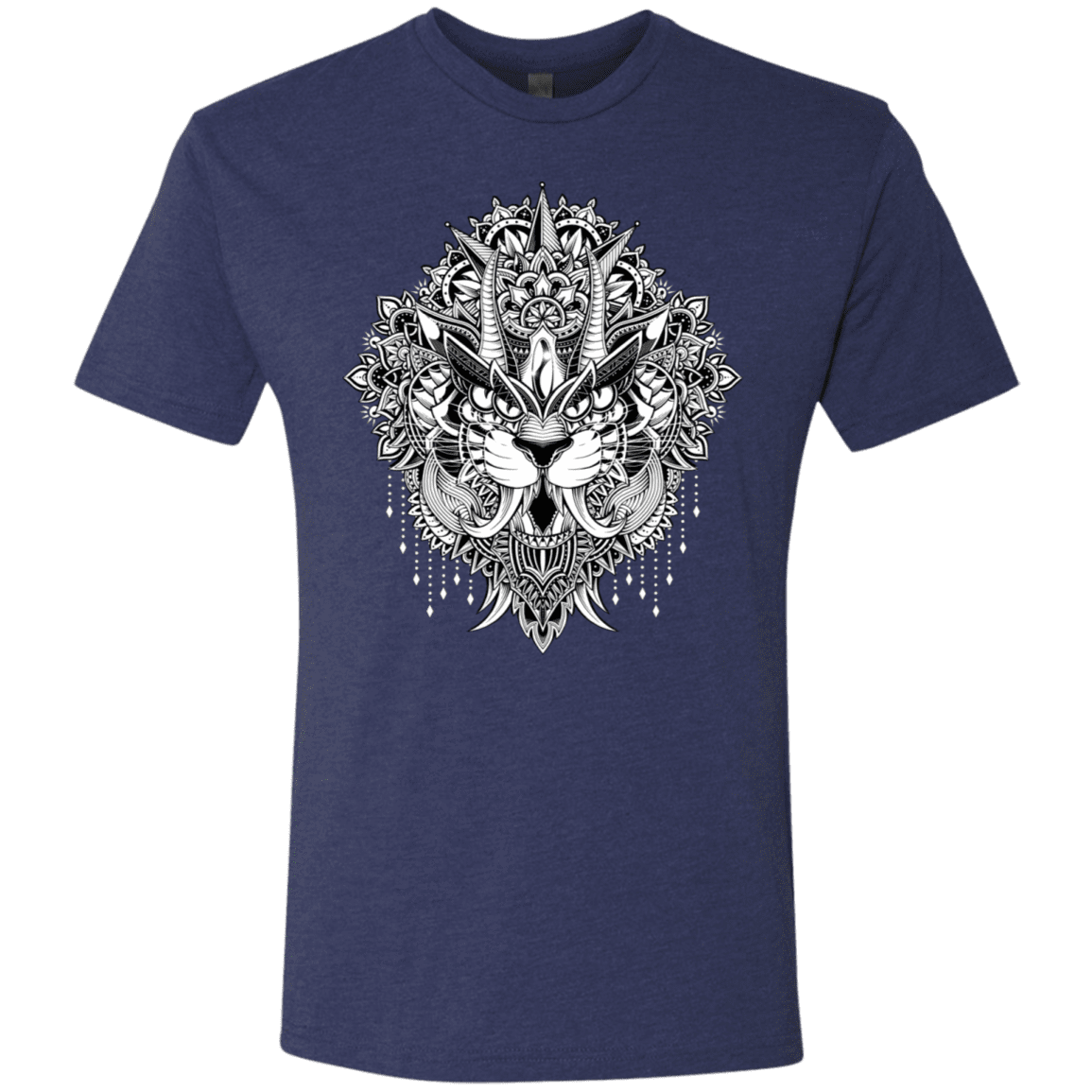 T-Shirts Vintage Navy / S Tiger Mandala Men's Triblend T-Shirt