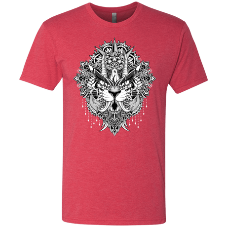 T-Shirts Vintage Red / S Tiger Mandala Men's Triblend T-Shirt