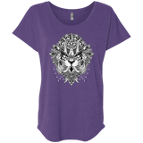 T-Shirts Purple Rush / X-Small Tiger Mandala Triblend Dolman Sleeve