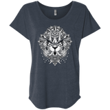 T-Shirts Vintage Navy / X-Small Tiger Mandala Triblend Dolman Sleeve